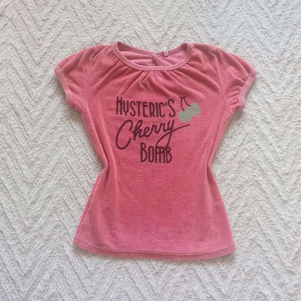 Y2K Hysteric Glamour Babydoll Cherry Bomb Top